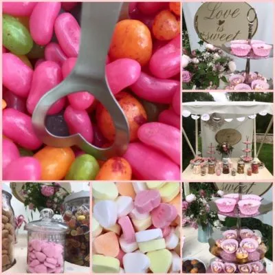 Candybar Süßigkeiten Wagen Villa Gückelsberg Hochzeit