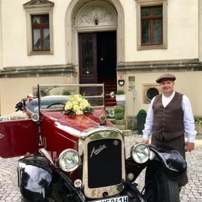 Oldtimer Classicars Trauung Brautauto Villa Gückelsberg Flöha